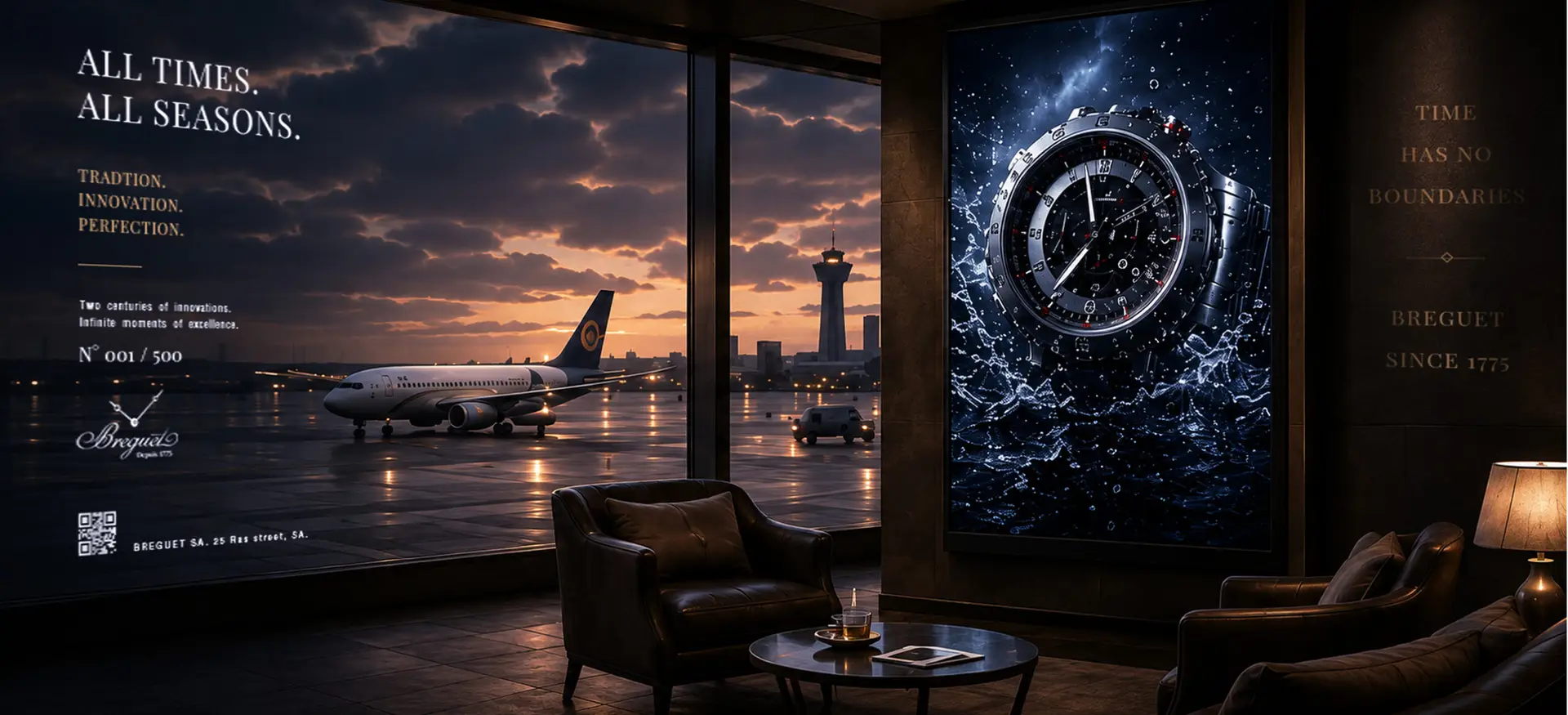 Portfolio airport lounge ad