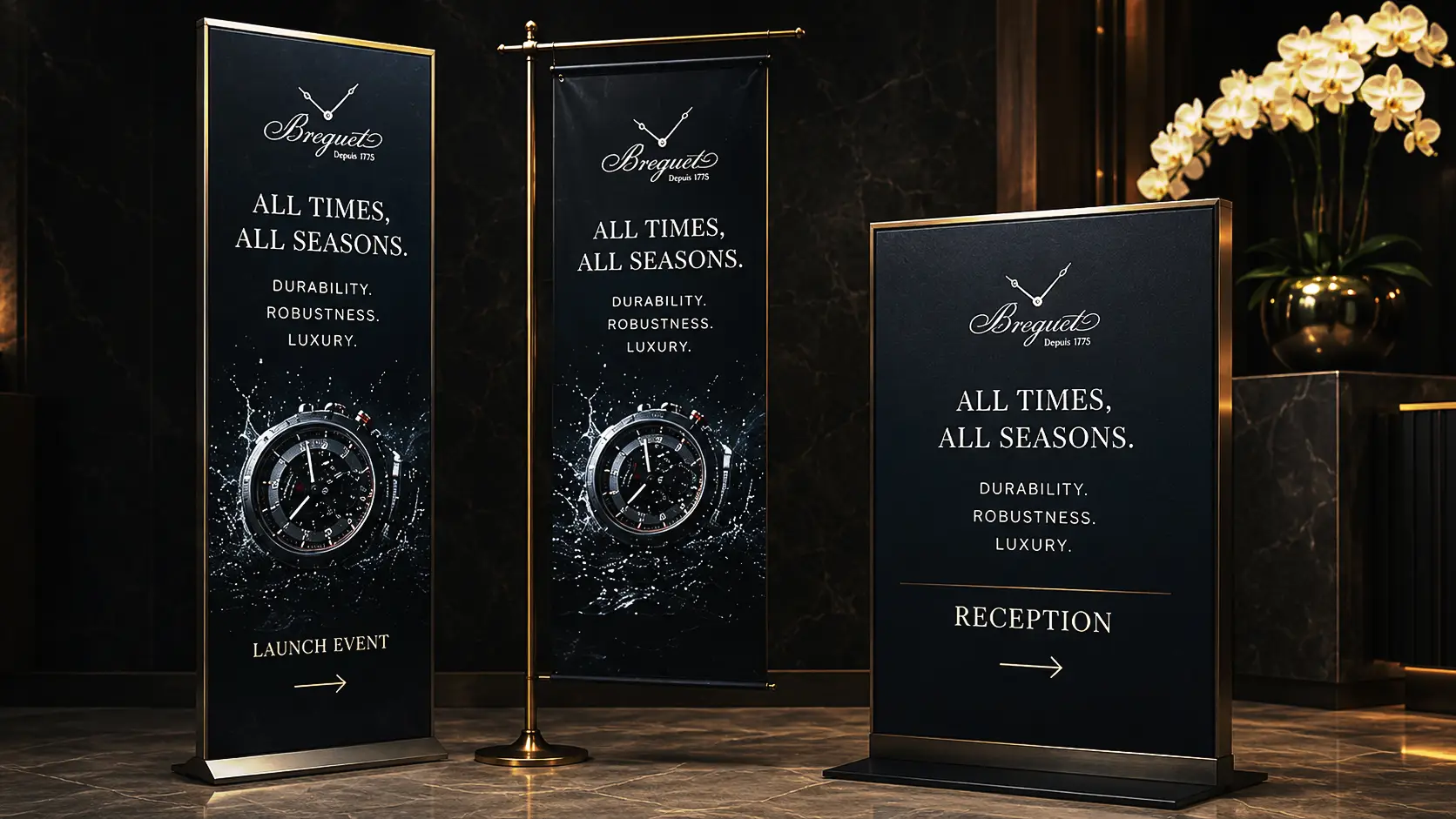 Portfolio event signs