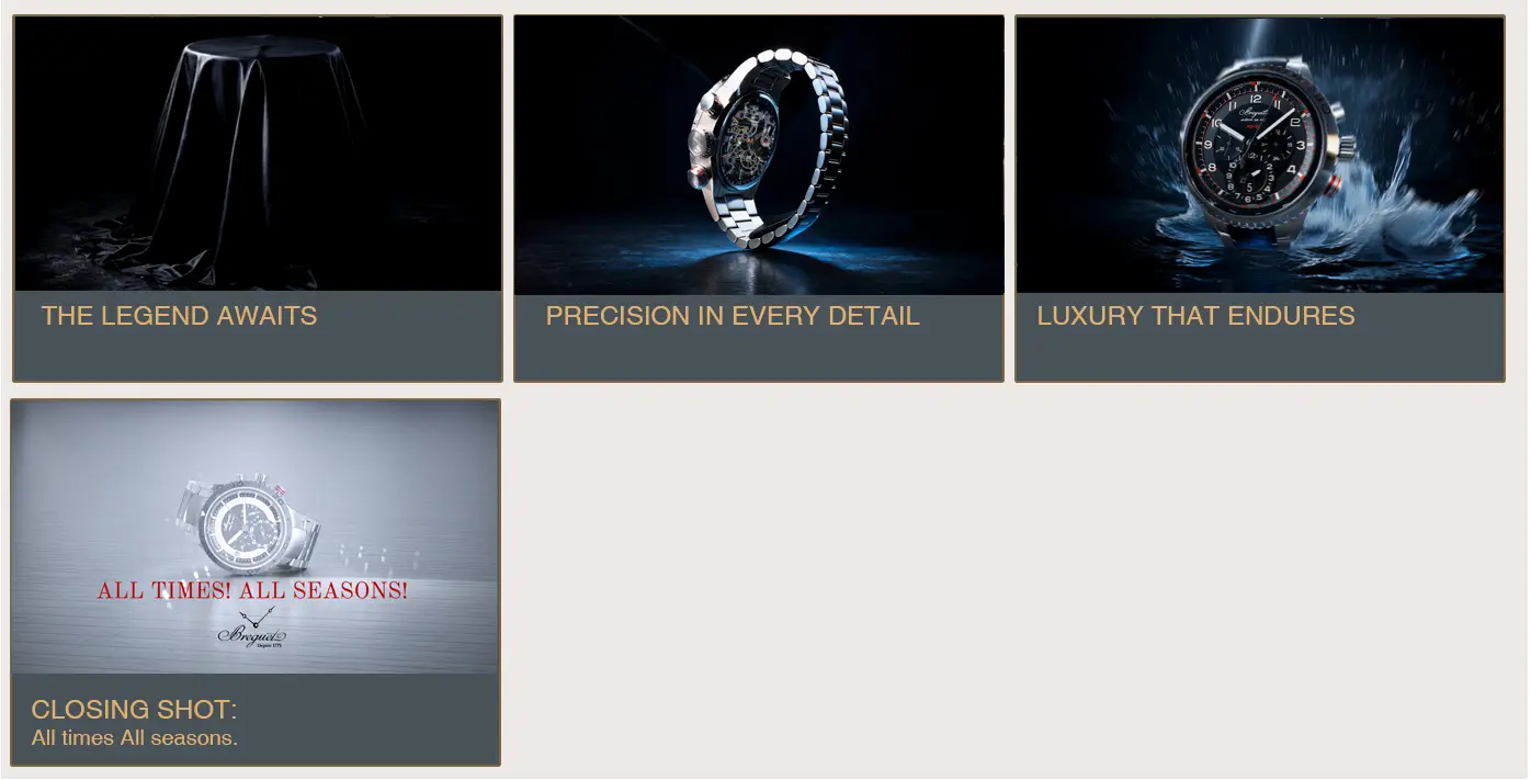 Product reveal storyboard